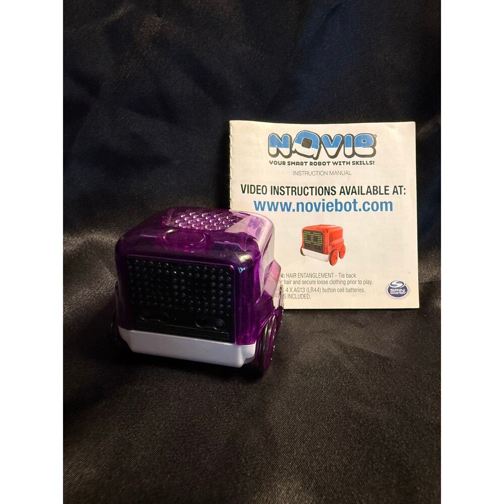 Purple Spin Master Novie interactive smart robot gesture control EUC